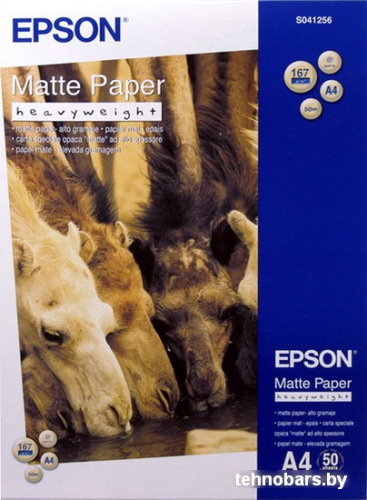 Фотобумага Epson Matte Paper-Heavyweight A4 50 листов (C13S041256) фото 3
