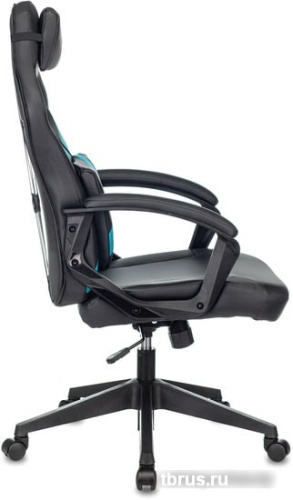 Кресло Zombie Driver (черный/голубой) фото 5