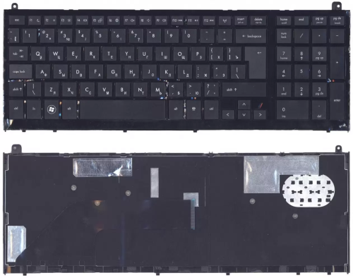 Клавиатура для ноутбука HP Probook 4520S, 4525s черная c рамкой