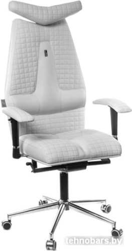 Кресло Kulik System Jet (кожа, с подголовником, белый) фото 3