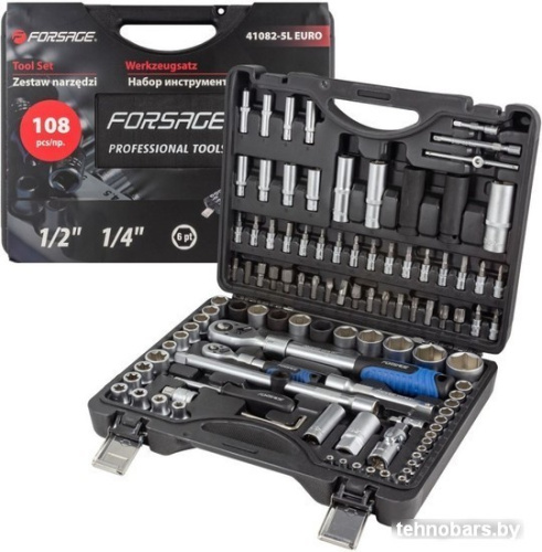 Универсальный набор инструментов FORSAGE F-41082-5L Euro (108 предметов) фото 3