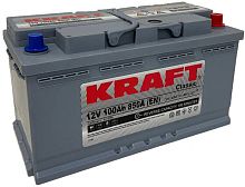 Автомобильный аккумулятор KRAFT Classic 100 R+ низк. (100 А·ч)