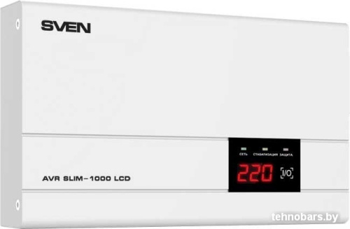 Стабилизатор напряжения SVEN AVR SLIM-1000 LCD фото 3