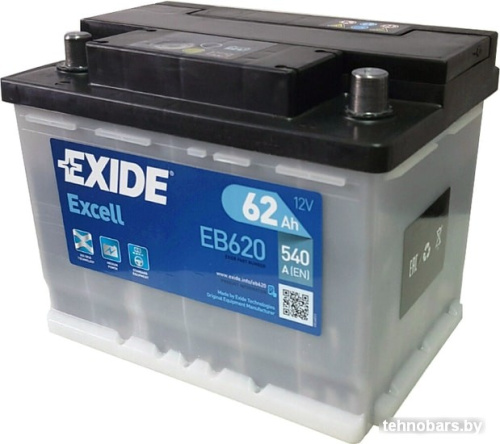 Автомобильный аккумулятор Exide Excell EB620 VW (62 А·ч) фото 3
