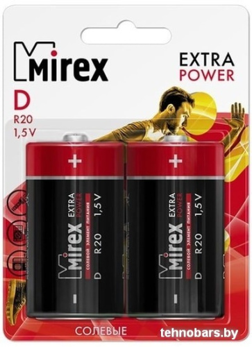 Батарейка Mirex Extra Power D 2 шт 23702-ER20-E2 фото 3