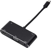 AT2810 Переходник 0.1 m Type-C(m) - HDMI+VGA+USB ATCOM ATCOM