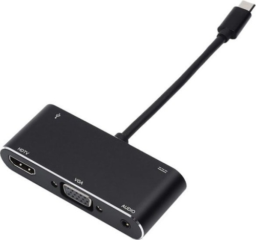 AT2810 Переходник 0.1 m Type-C(m) - HDMI+VGA+USB ATCOM ATCOM