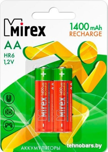 Аккумуляторы Mirex AA 1400mAh 2 шт HR6-14-E2 фото 3