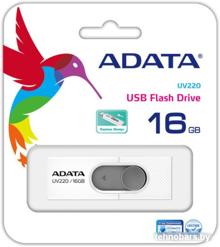 USB Flash A-Data UV220 16GB (белый/серый) фото 5