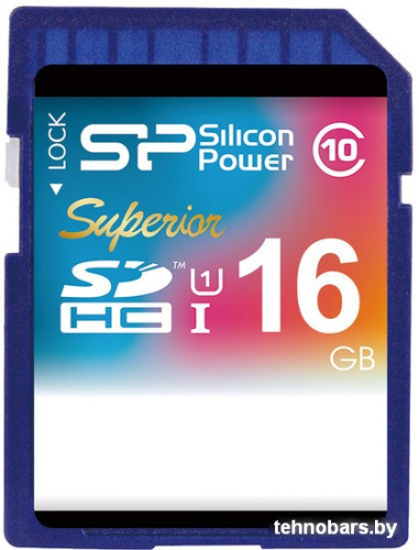 Карта памяти Silicon-Power SDHC Superior UHS-1 (Class 10) 16 GB (SP016GBSDHCU1V10) фото 3