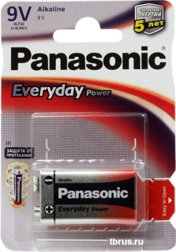 Батарейки Panasonic 9V [6LR61REE/1BR] фото 3