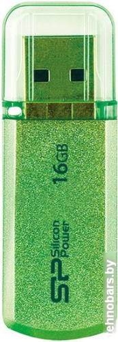 USB Flash Silicon-Power Helios 101 16GB зеленый [SP016GBUF2101V1N] фото 3