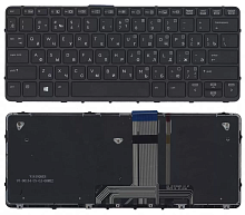 Клавиатура для ноутбука HP Pro X2 612 G1 черная с рамкой и подсветкой