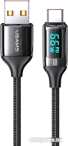 Кабель Usams U78 USB Type-A - USB Type-C SJ544USB01 (1.2, черный) фото 3