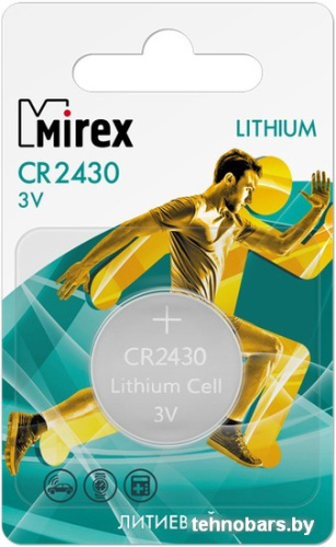 Батарейка Mirex CR2430 3V 1 шт (1/40/240) ecopack 23702-CR2430-E1 фото 3