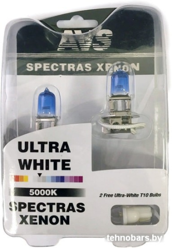 Галогенная лампа AVS Spectras Xenon H3+T10 4шт фото 3