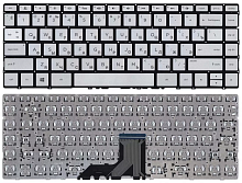 Клавиатура для ноутбука HP Envy 13-AD серебристая с подсветкой
