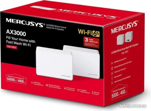 Wi-Fi система Mercusys Halo H80X (2-pack) фото 5