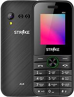 Кнопочный телефон Strike A14 (черный/зеленый)