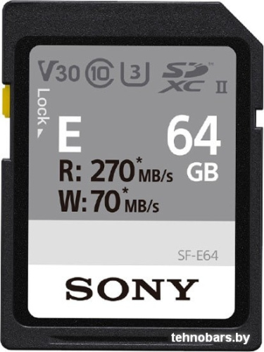 Карта памяти Sony SDXC SF-E64 64GB фото 3
