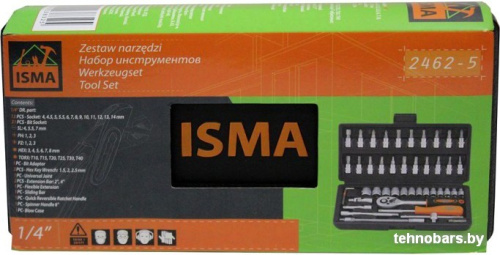 Универсальный набор инструментов ISMA 2462-5 (46 предметов) фото 4