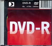 DVD-R диск Data Standard 4.7Gb 16x 13410-DSDRM03S (1 шт.)