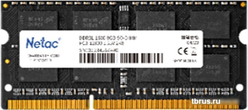 Оперативная память Netac Basic 8GB DDR3 SODIMM PC3-12800 NTCGD3N16SP-08 фото 3