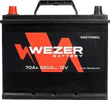 Автомобильный аккумулятор Wezer WEZ70550L (70 А·ч)