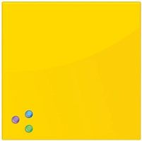 Магнитно-маркерная доска BRAUBERG стеклянная 45x45 см (желтый)