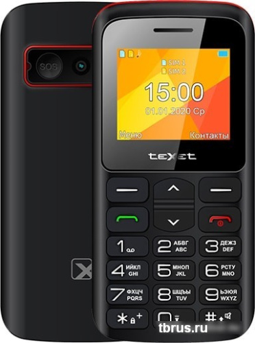 Мобильный телефон TeXet TM-B323 (черный/красный) фото 3