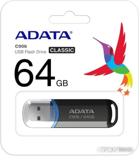USB Flash A-Data C906 64GB (черный) фото 5