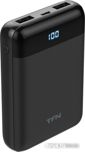 Портативное зарядное устройство TFN Mini LCD 10000mAh (черный) фото 3
