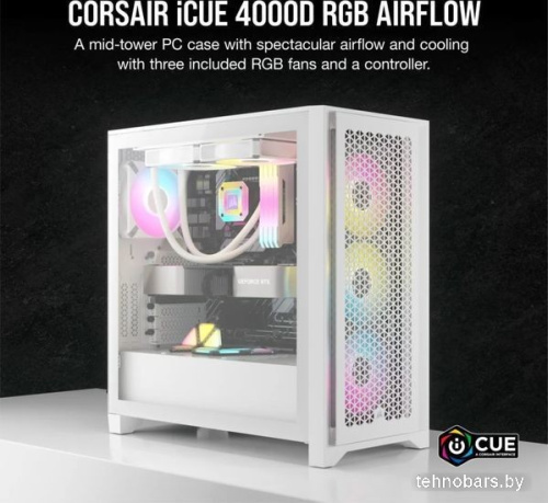 Корпус Corsair iCUE 4000D RGB Airflow CC-9011241-WW фото 4