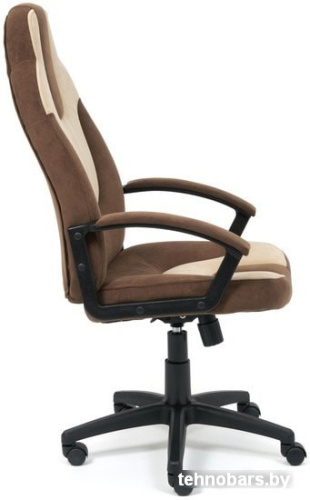 Кресло TetChair Neo 3 (флок, коричневый/бежевый) фото 5