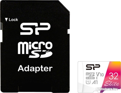 Карта памяти Silicon-Power Elite microSDHC SP032GBSTHBV1V20SP 32GB (с адаптером) фото 3