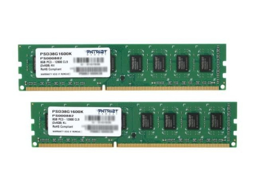 Оперативная память Patriot Signature DDR3 2x4GB PC3-12800 [PSD38G1600K] фото 5