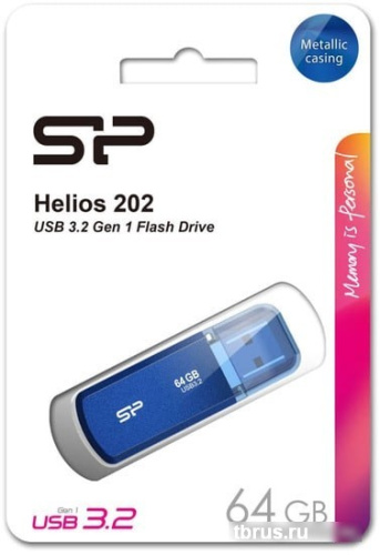 USB Flash Silicon-Power Helios 202 64GB (синий) фото 4