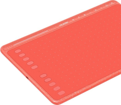 Графический планшет Huion HS611 (коралловый красный) фото 5