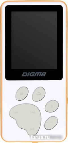 MP3 плеер Digma S4 8GB (белый/оранжевый) фото 4