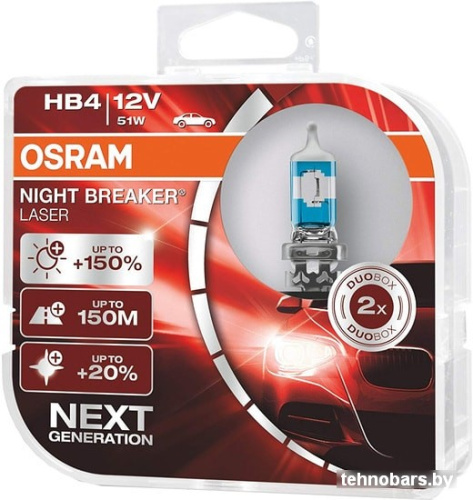 Галогенная лампа Osram HB4 9006NL-HCB 2шт фото 3