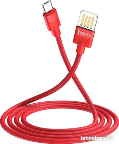 Кабель Hoco U55 Outstanding USB Type-A - MicroUSB (1.2 м, красный) фото 5