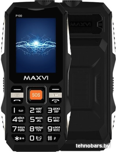 Мобильный телефон Maxvi P100 (черный) фото 3