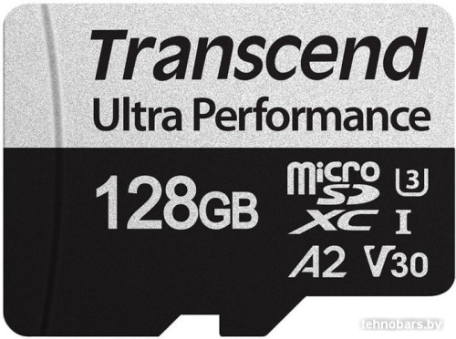 Карта памяти Transcend microSDXC 340S 128GB (с адаптером) фото 4