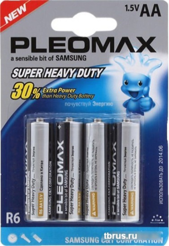 Батарейки Pleomax Super Heavy Duty AA 4 шт. фото 3