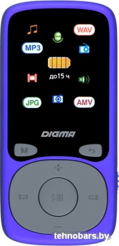 MP3 плеер Digma B4 8GB (синий) фото 3
