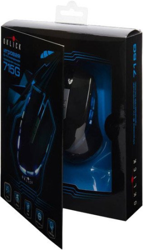 Игровая мышь Oklick 715G Gaming Optical Mouse Black/Blue (754785) фото 7