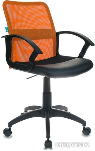Кресло Бюрократ CH-590 (оранжевый/черный) фото 3