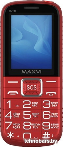 Мобильный телефон Maxvi B21ds (красный) фото 4