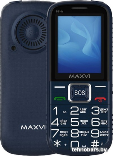 Мобильный телефон Maxvi B21ds (синий) фото 3