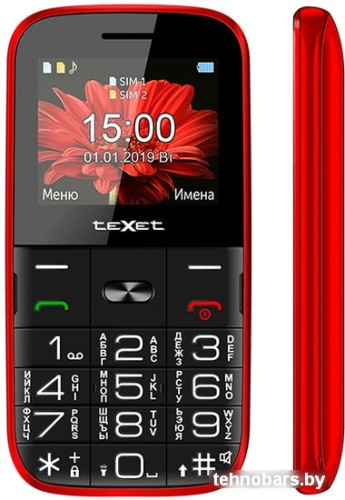 Мобильный телефон TeXet TM-B227 (красный) фото 4